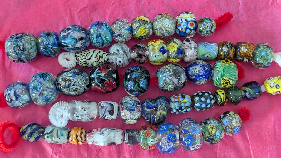 2024 - Some of the Beads I donated to Beads of Courage